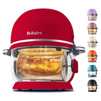 Fritaire Airfryer Rød med 4,8 L glassbolle