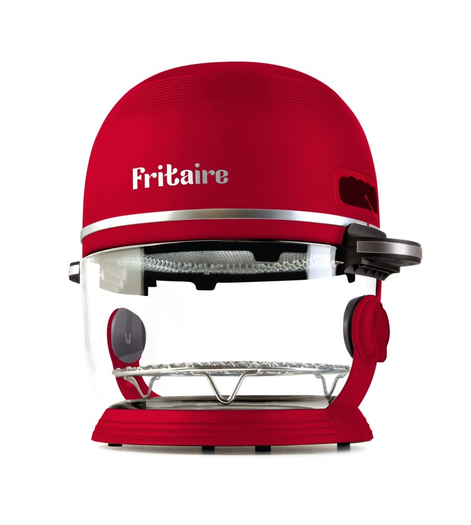 Fritaire Airfryer Rød med 4,8 L glassbolle